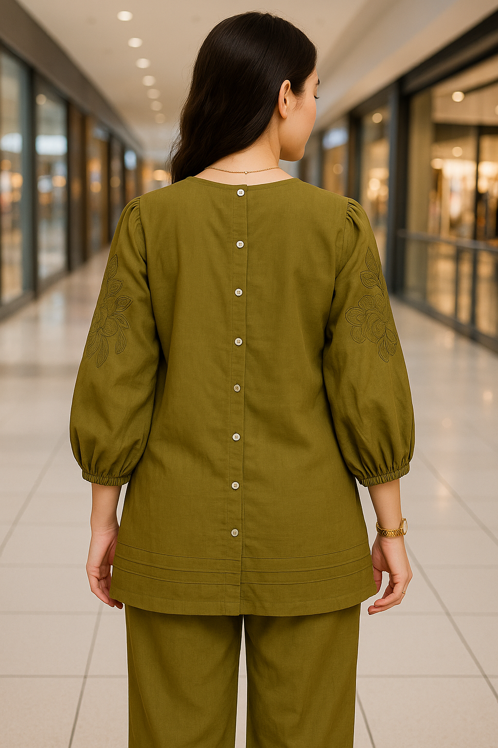 Cora Co-ord Set Olive