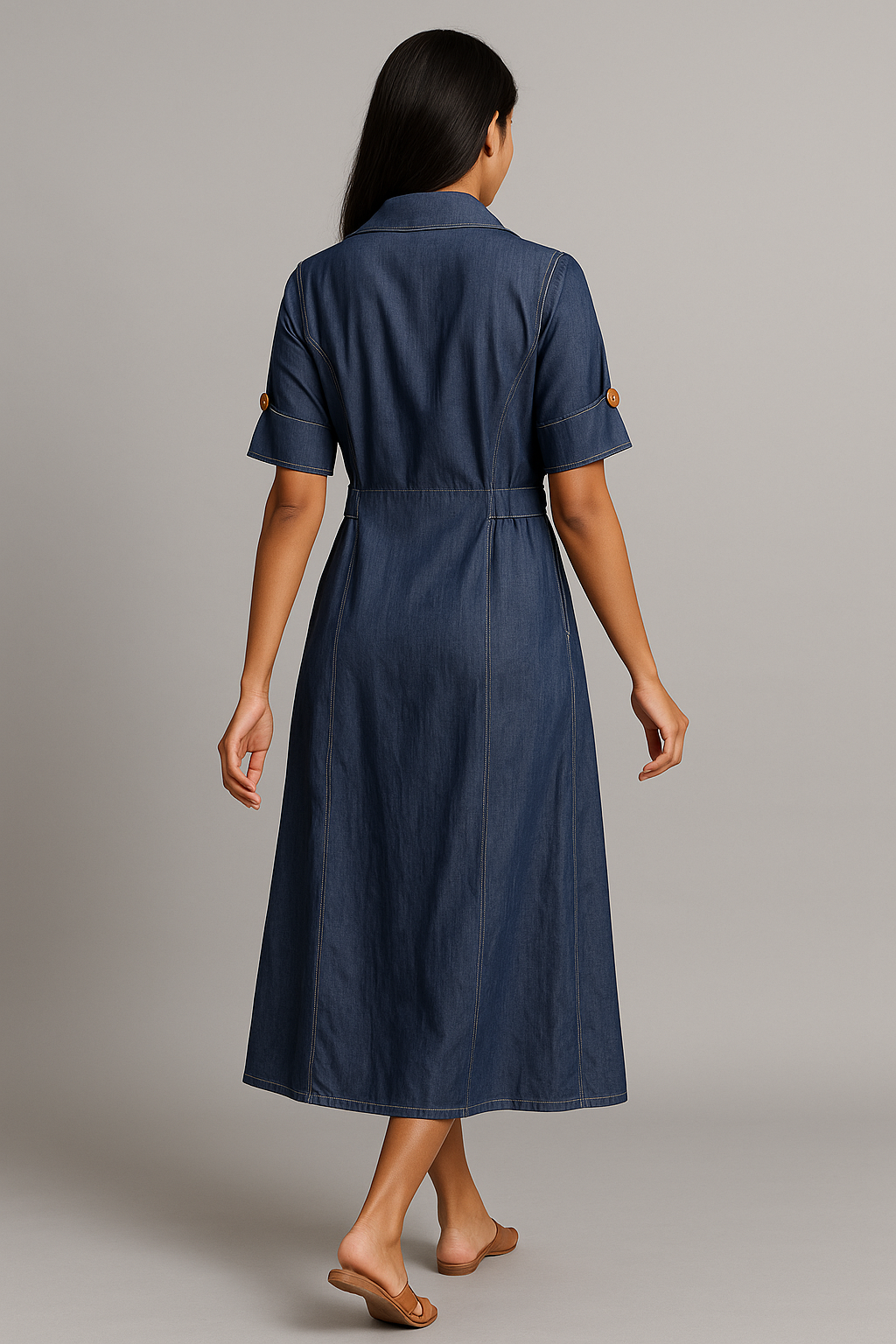 Aaliyah Denim Wrap Dress