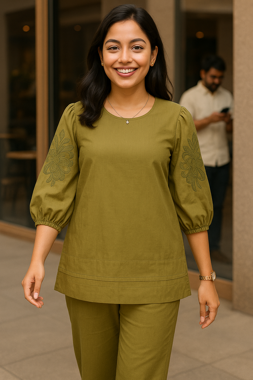 Cora Co-ord Set Olive