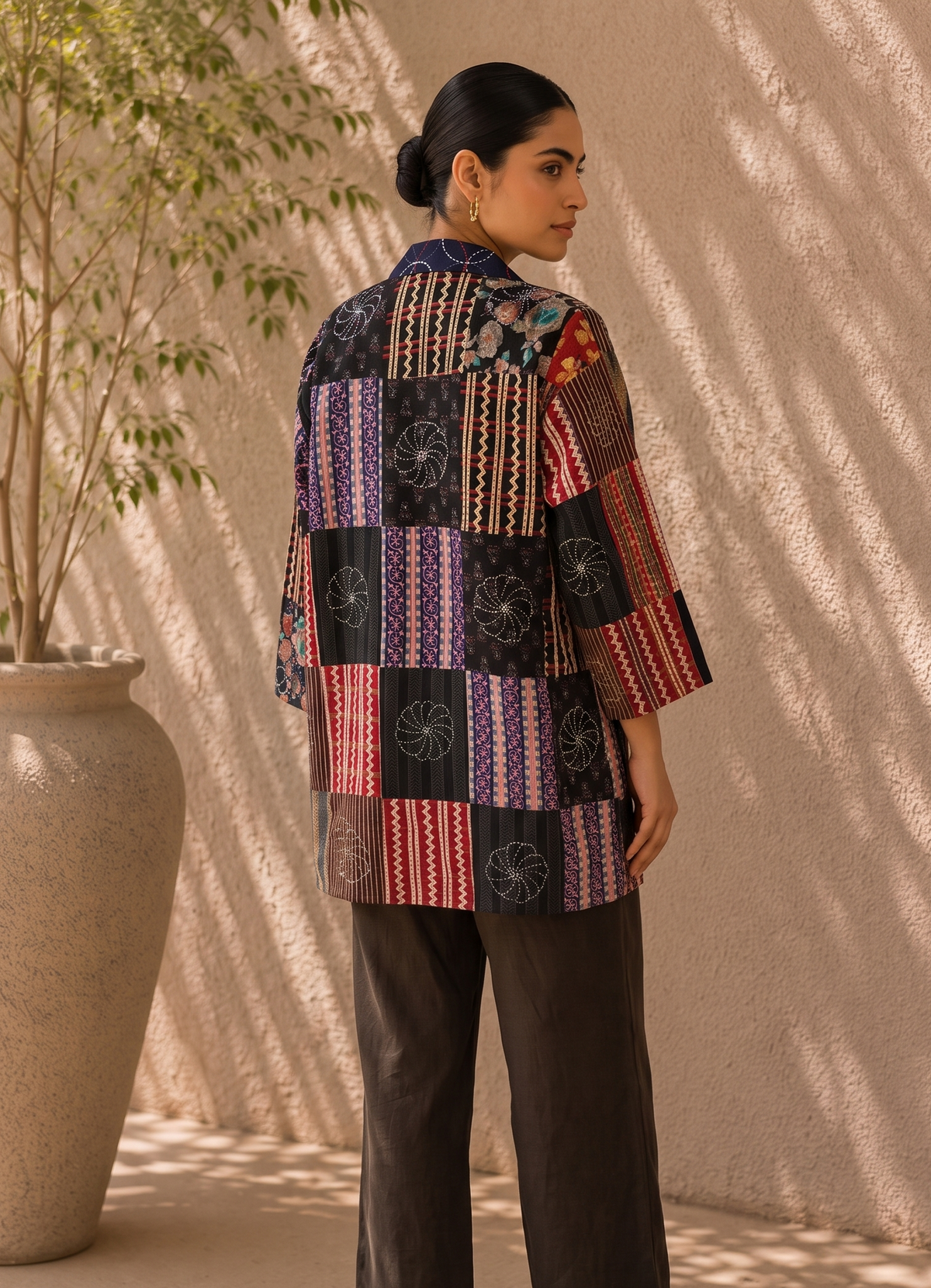 Cotton Patchwork Kantha Jacket Mili