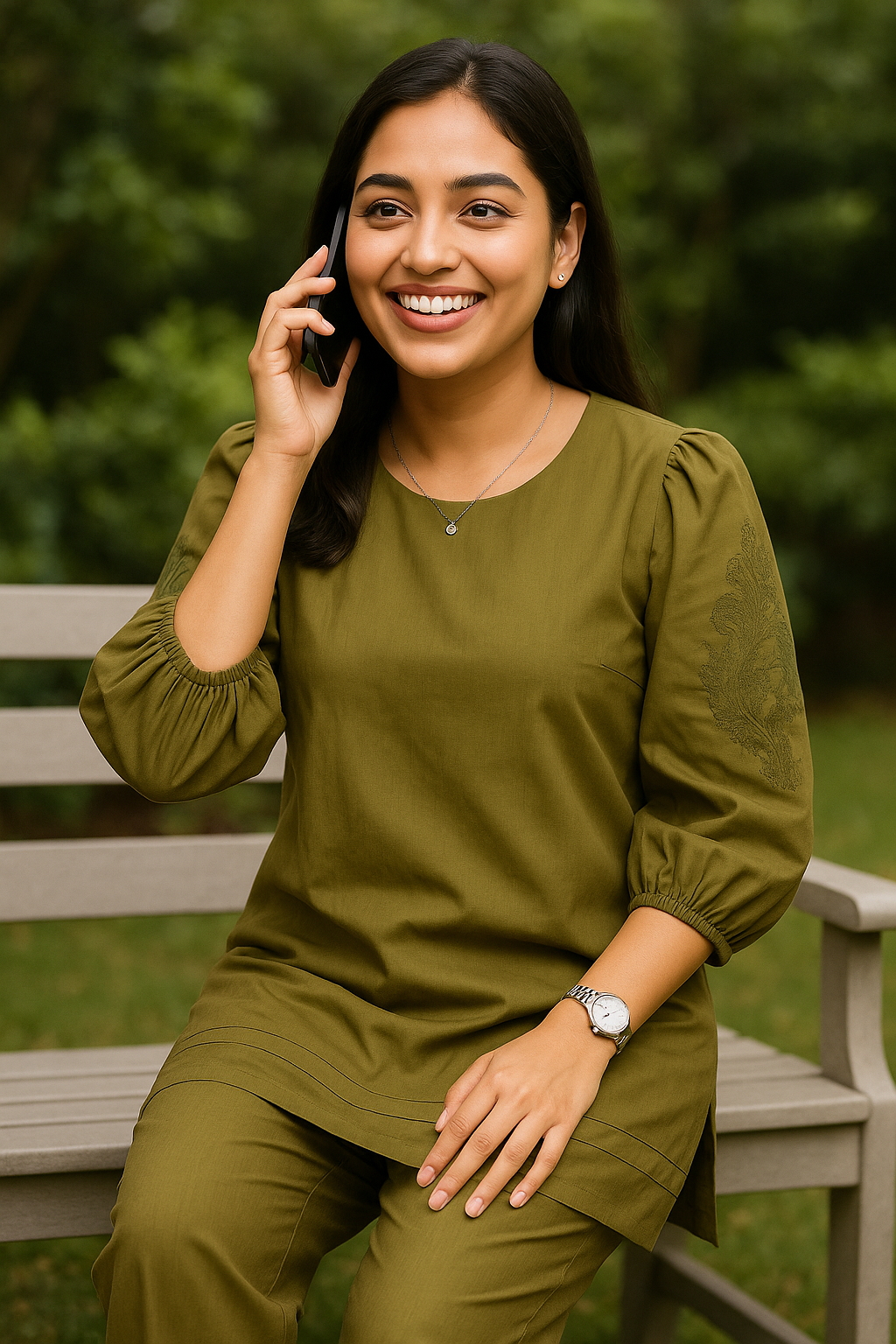 Cora Co-ord Set Olive