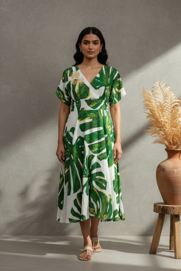 Gia Leaf Dress