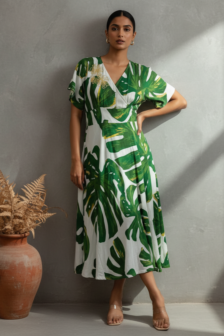 Gia Leaf Dress