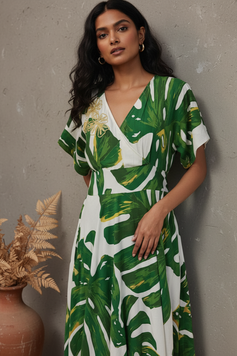 Gia Leaf Dress