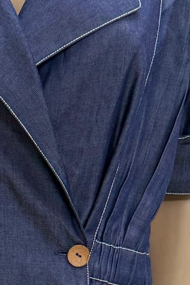 Aaliyah Denim Wrap Dress