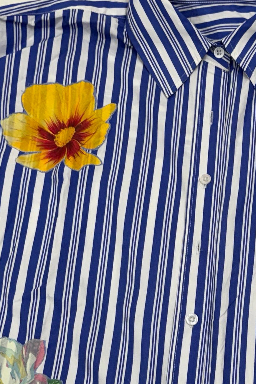 Reiko Striped Applique Shirt